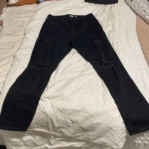 black old navy straight leg jeans!